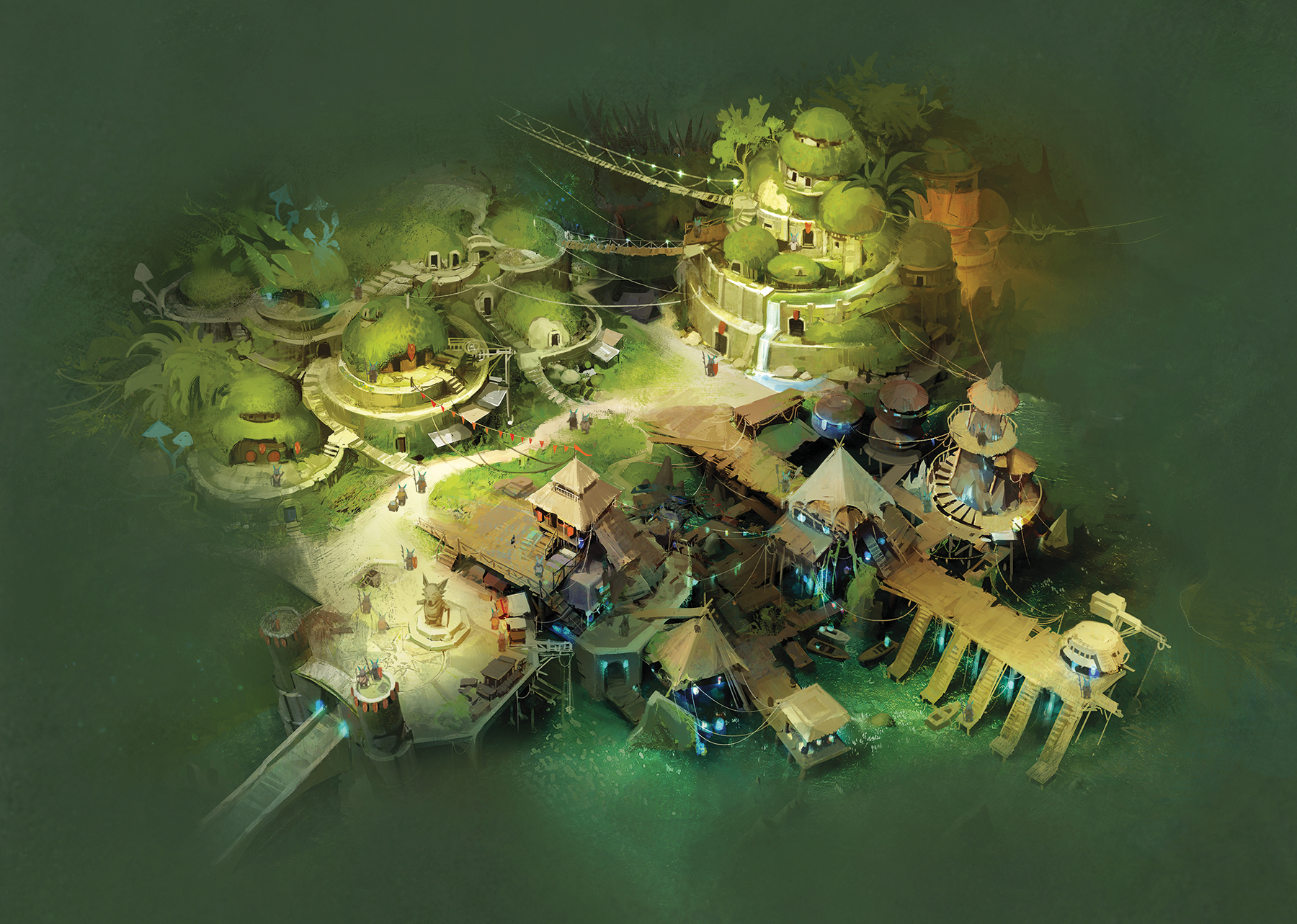 Wioska letibów (print)